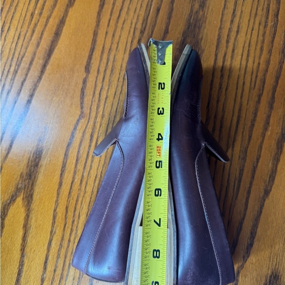 EVERLANE Modern Leather Burgundy Loafers Flats Women’s Size 7.5 Italian Made - Picture 7 of 9